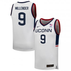 UConn Alec Millender #9 White Exclusive Player Jersey | Men Gameday Basketball Apparel 21849840