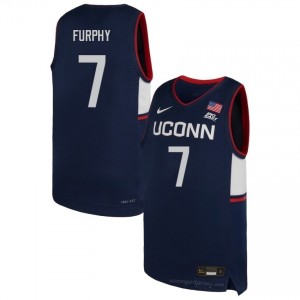 #7 Jacob Furphy UConn Huskies Navy Men High School Basketball Jersey | Premium Championship Gear 48842408
