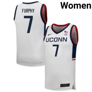 UConn Huskies Jacob Furphy #7 White Exclusive NCAA Jersey | Women Gameday Basketball Apparel 59636802