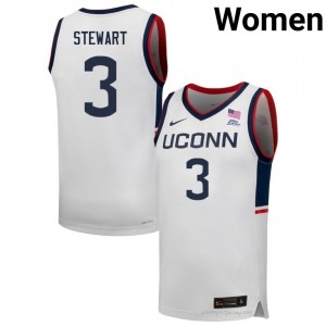 Jaylin Stewart UConn Huskies #3 White Player Jersey | Women Basketball Elite Athletic Fit 48188161