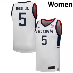 UConn Huskies Tarris Reed Jr. #5 White Exclusive Player Jersey | Women Gameday Basketball Apparel 32483838