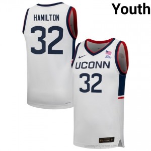 Huskies Richard Hamilton #32 White Exclusive High School Jersey | Youth Gameday Basketball Apparel 47135900
