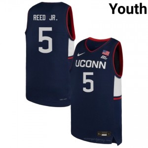 #5 Tarris Reed Jr. UConn Navy Youth High School Basketball Jersey | Premium Championship Gear 21067587